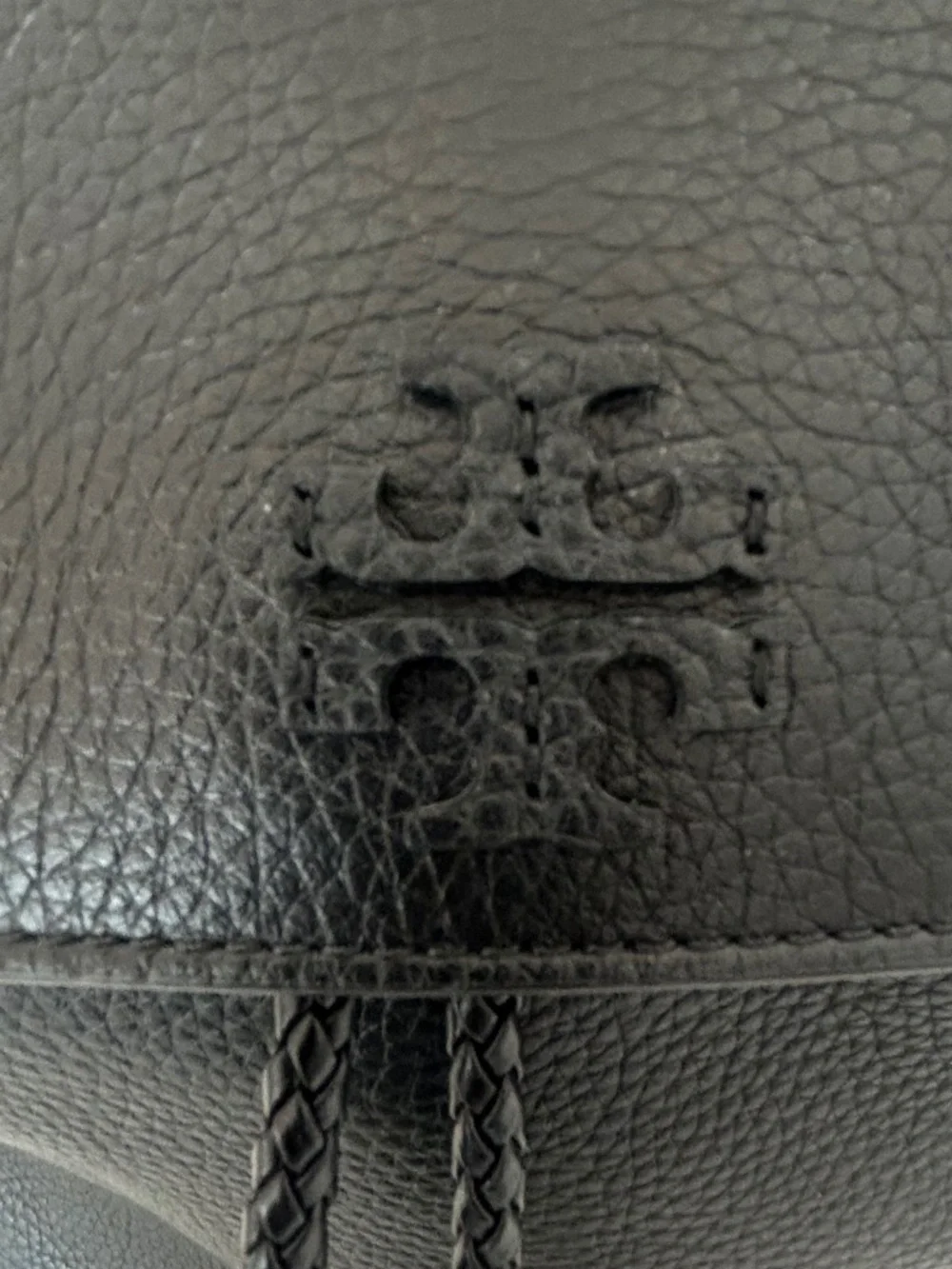 NWOT Tory Burch Thea Black Leather Backpack with Tassel